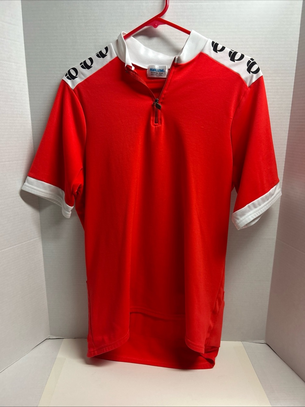 Vintage Pearl Izumi Jersey Mens 2XL Red 1/4 Zip USA MADE